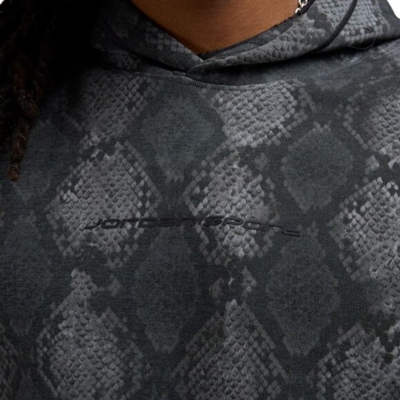 Jordan Dri-Fit Sport Hoop Snake Printed Fleece Pullover Hoodie Men's Size XL - Picture 2 of 4